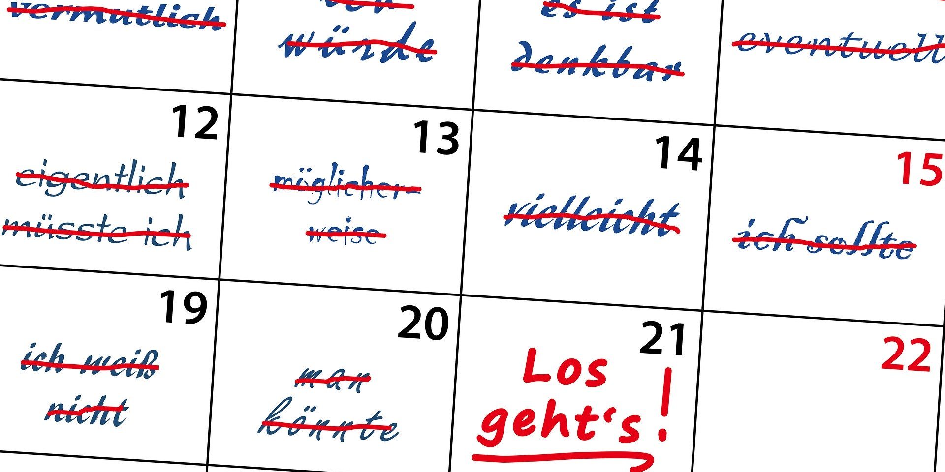 calendar-1806776_1920 Aufschieberitis